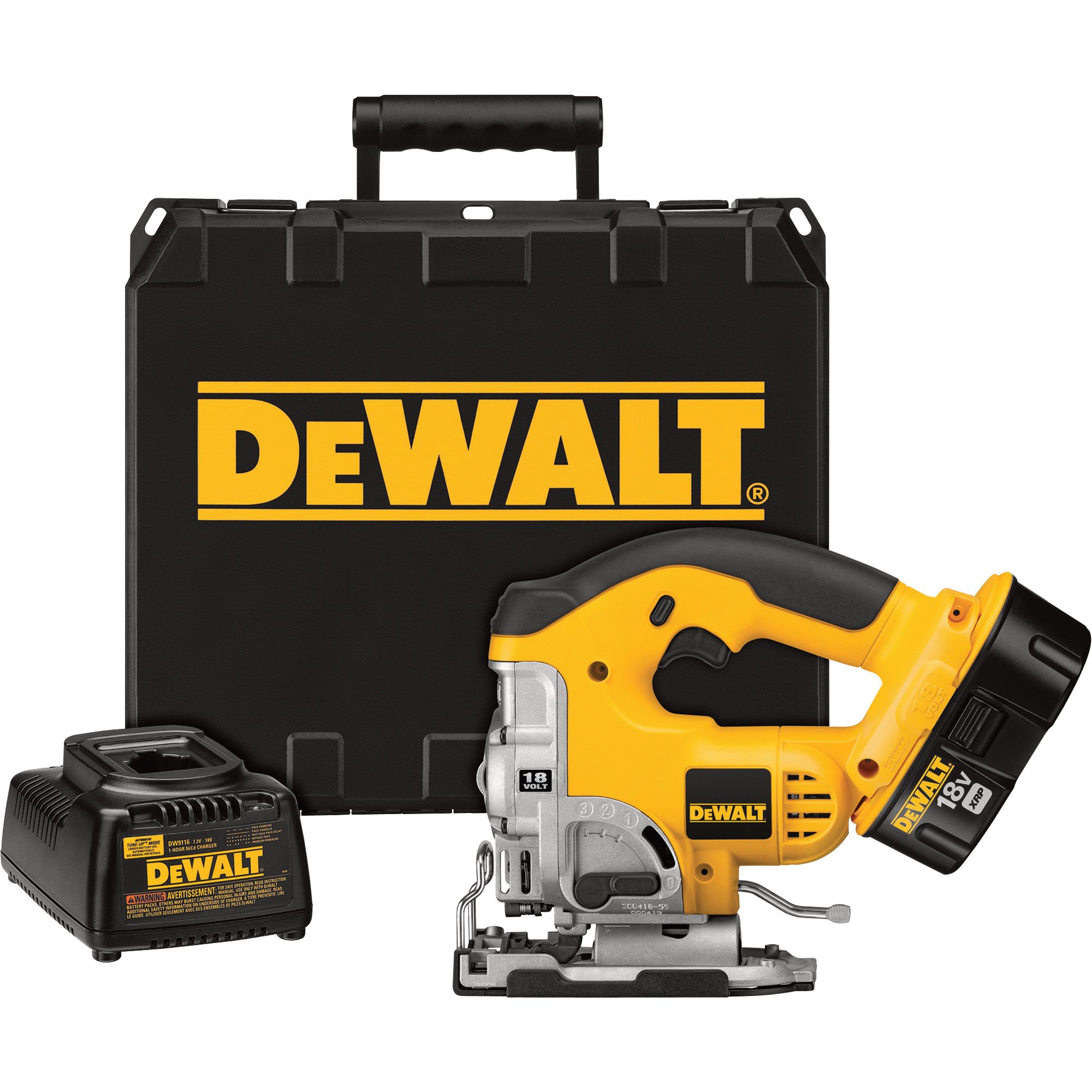 FREE SHIPPING — DEWALT Heavy-Duty Cordless Jig Saw Kit with Keyless Blade Change — 18 Volt, Model# DC330K